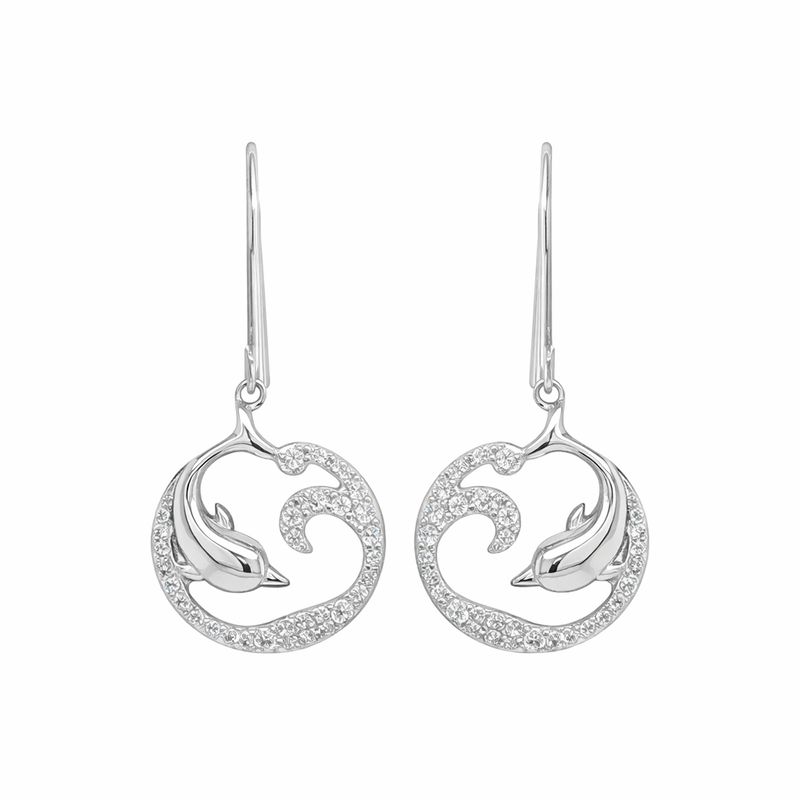 Dolphin Wave Earrings