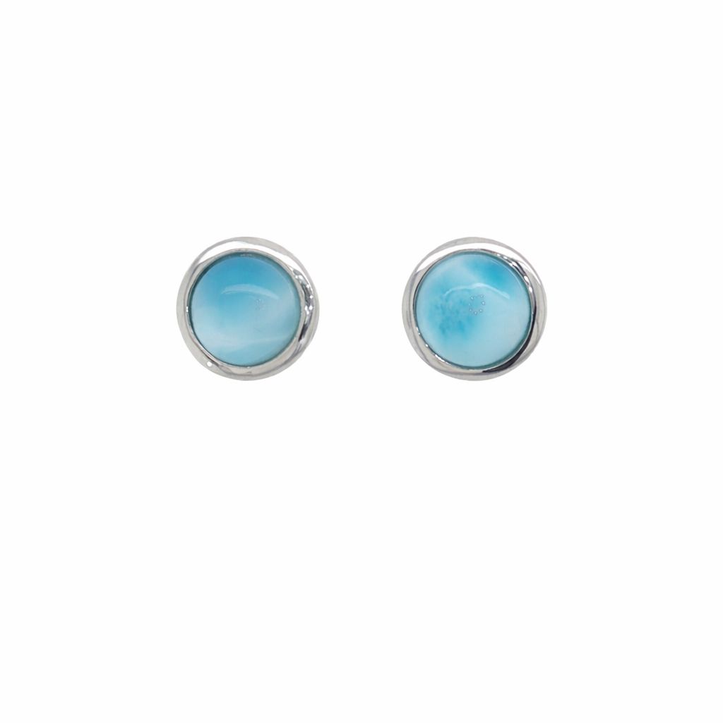 Larimar Post Earrings