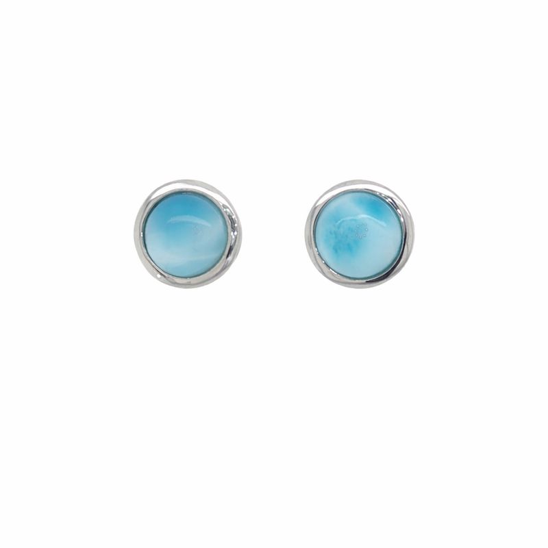Larimar Post Earrings