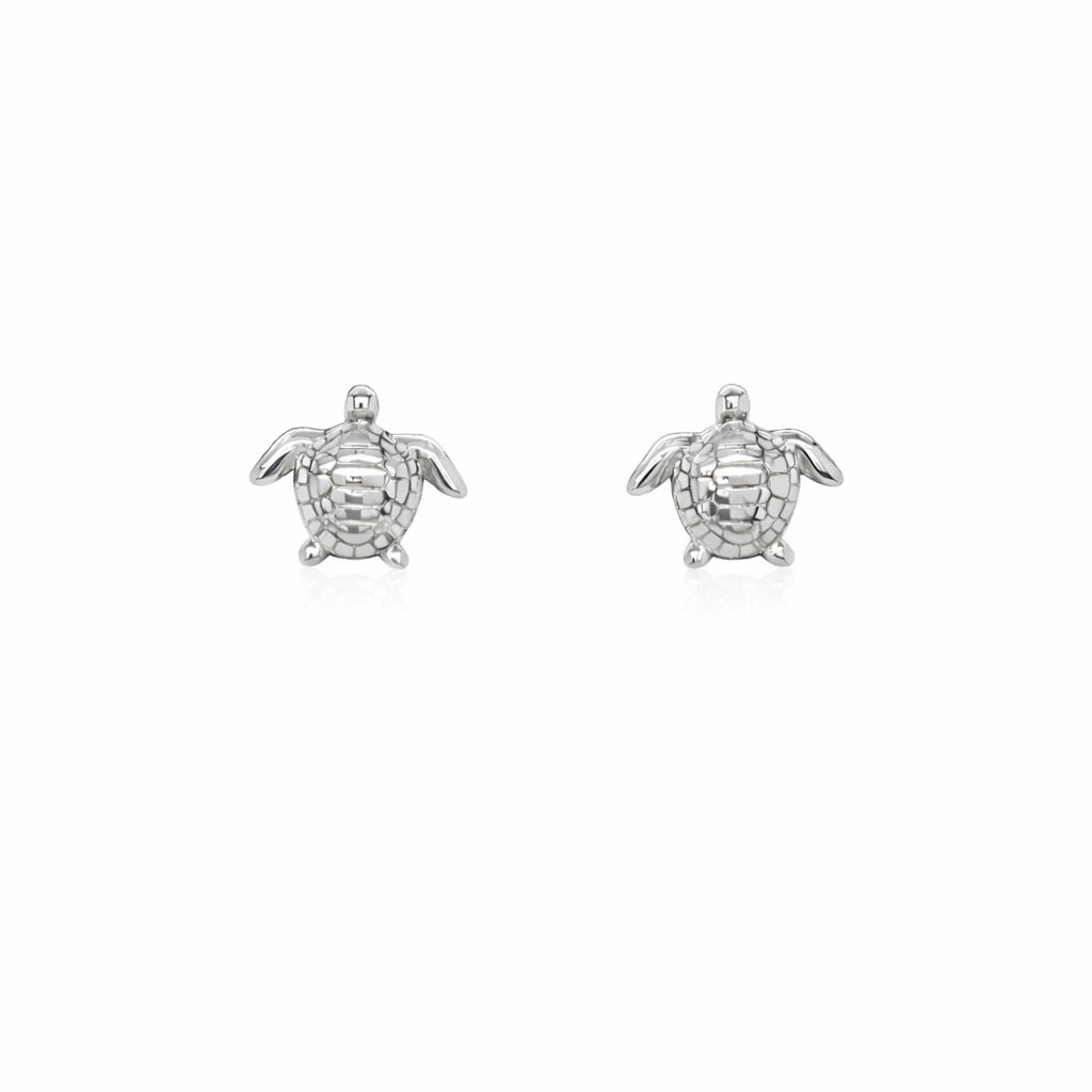 Sterling Silver Turtle Earrings