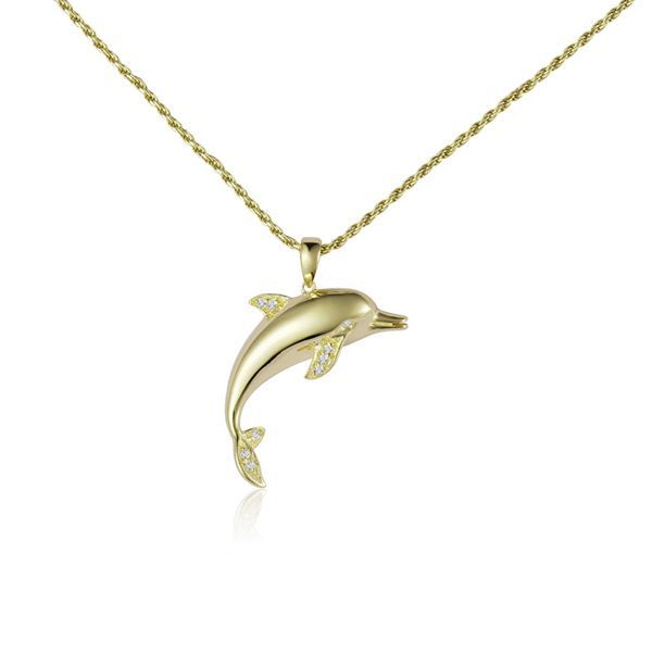 Dolphin Pendant 14kt Gold