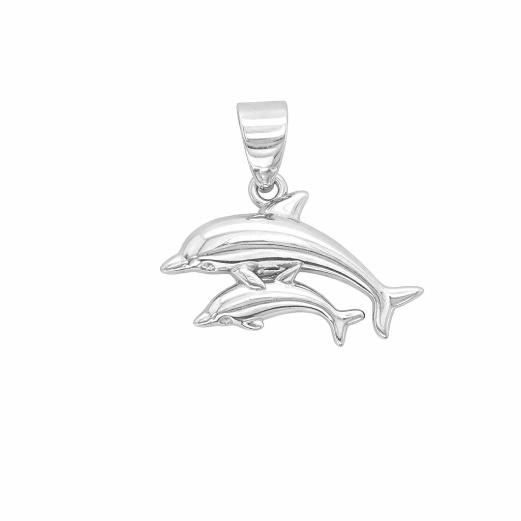 Double Dolphin Pendant