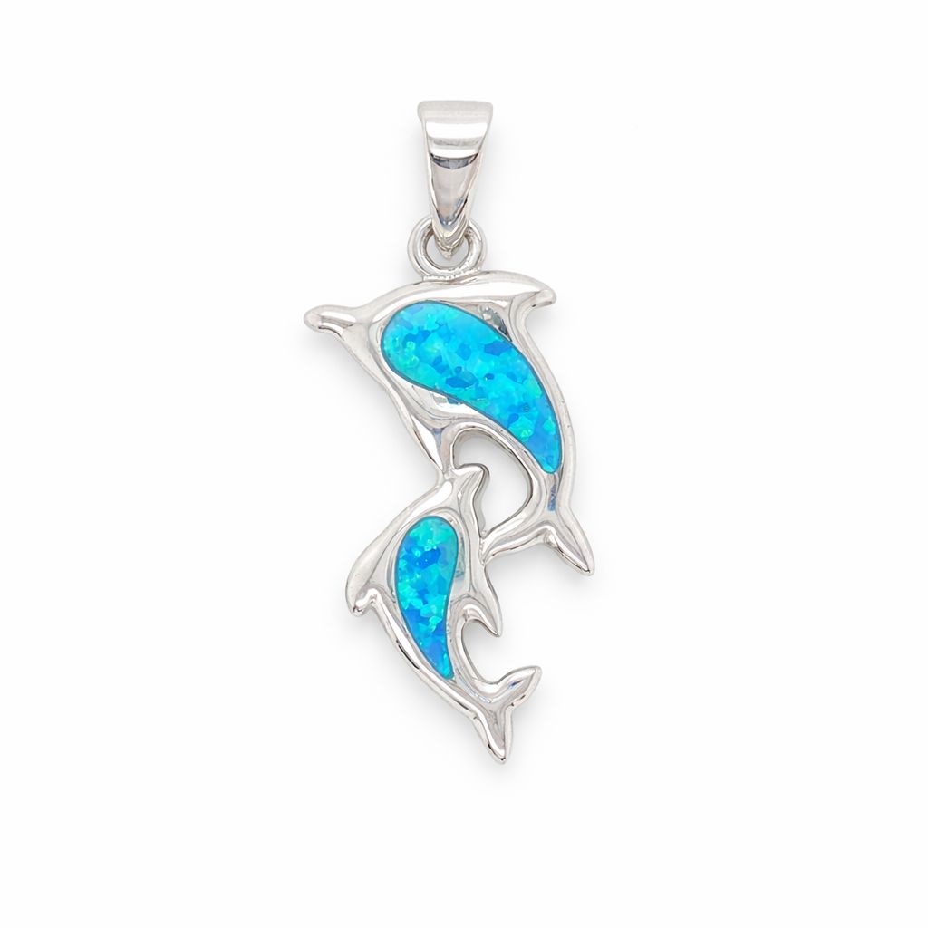 Double Dolphin Pendant