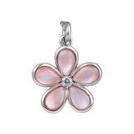Mother Of Pearl Plumeria Charm Mother Of Pearl Plumeria Charm