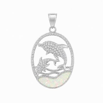Opal Dolphin Pendant ***RETIRED DESIGN***