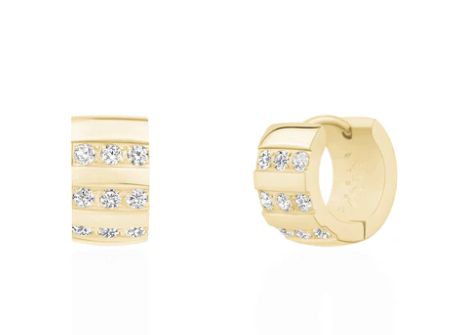 Triple Row CZ Huggies Triple Row CZ Huggies