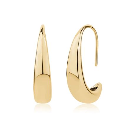 Sculpted Teardrop Hook Earrings Sculpted Teardrop Hook Earrings
