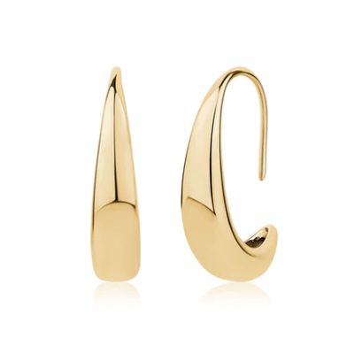 Sculpted Teardrop Hook Earrings Sculpted Teardrop Hook Earrings