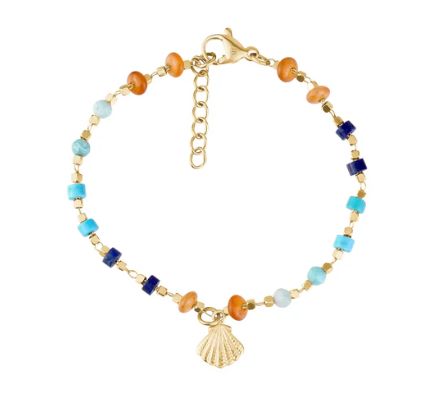 Seashell Bead Bracelet