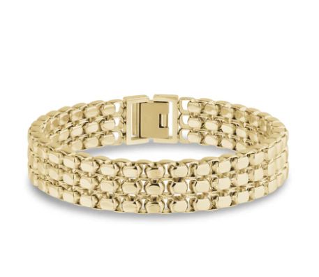 Triple Layer Chain Bracelet 7"