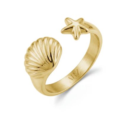 Shell Starfish Ring Shell Starfish Ring