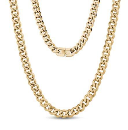 Stainless Steel Cuban Link Chain 24"