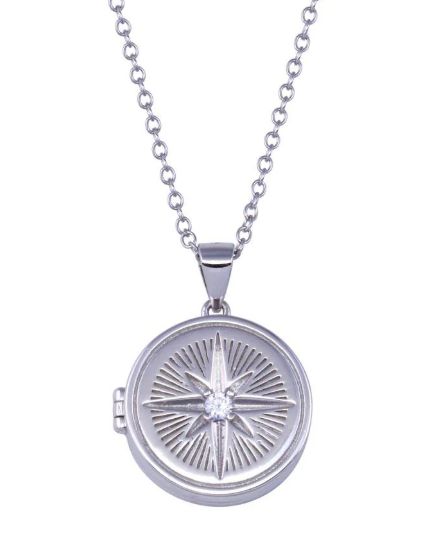 Sterling Silver Compass Locket