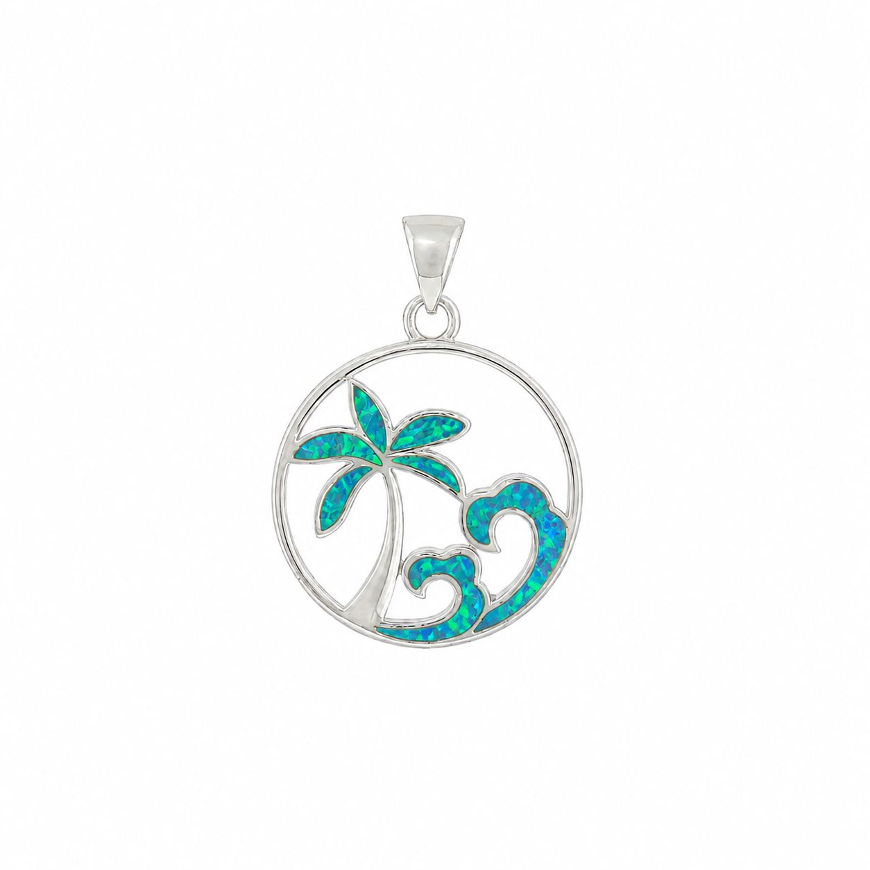 Palm Tree Wave Pendant