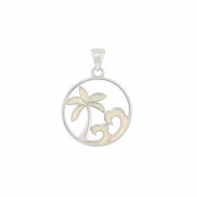 Palm Tree Wave Pendant Palm Tree Wave Pendant