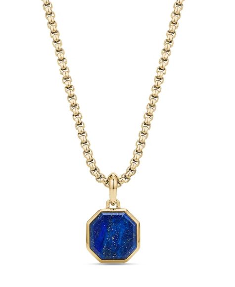 Blue Lapis Octagon Necklace Blue Lapis Octagon Necklace