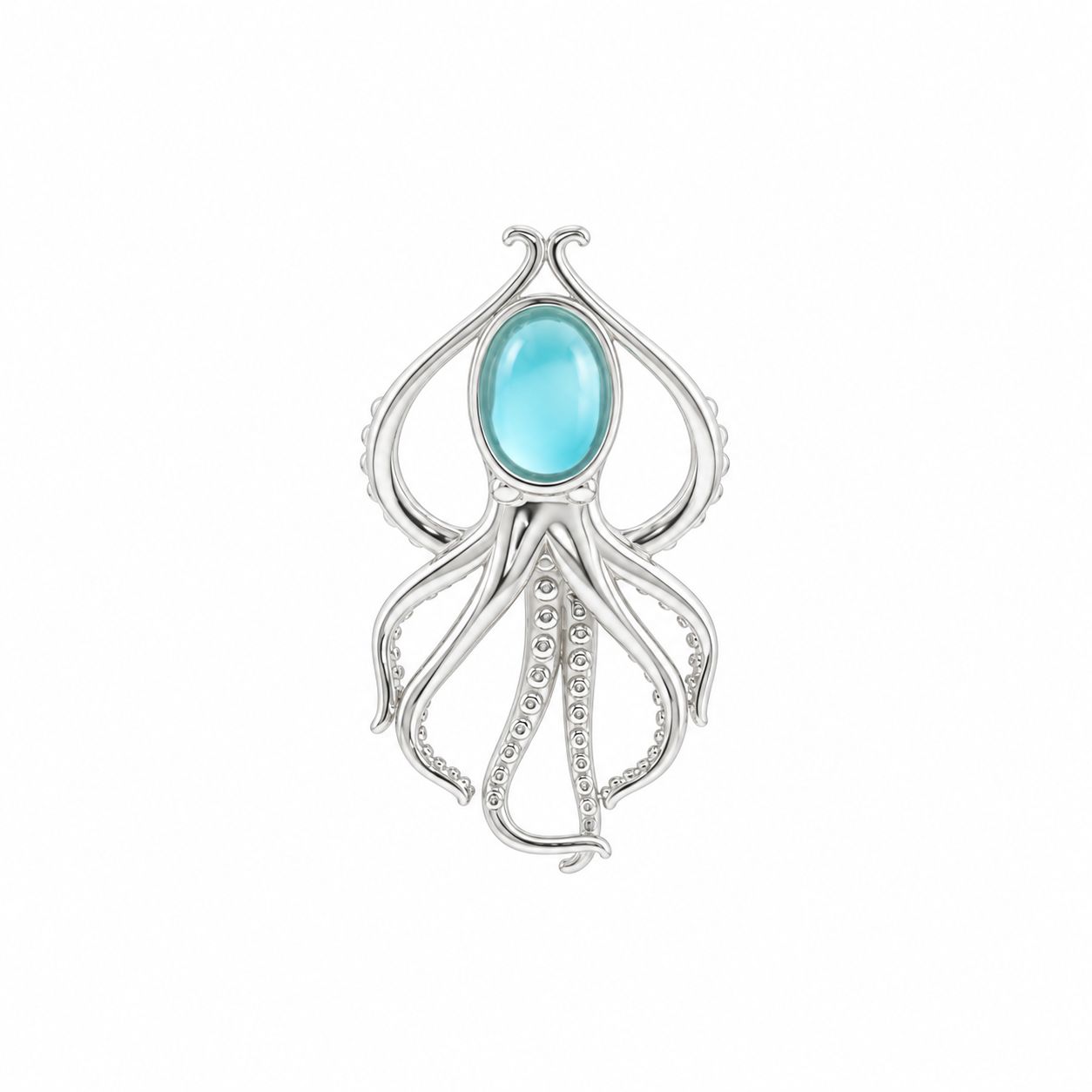 Larimar Octopus Pendant Larimar Octopus Pendant