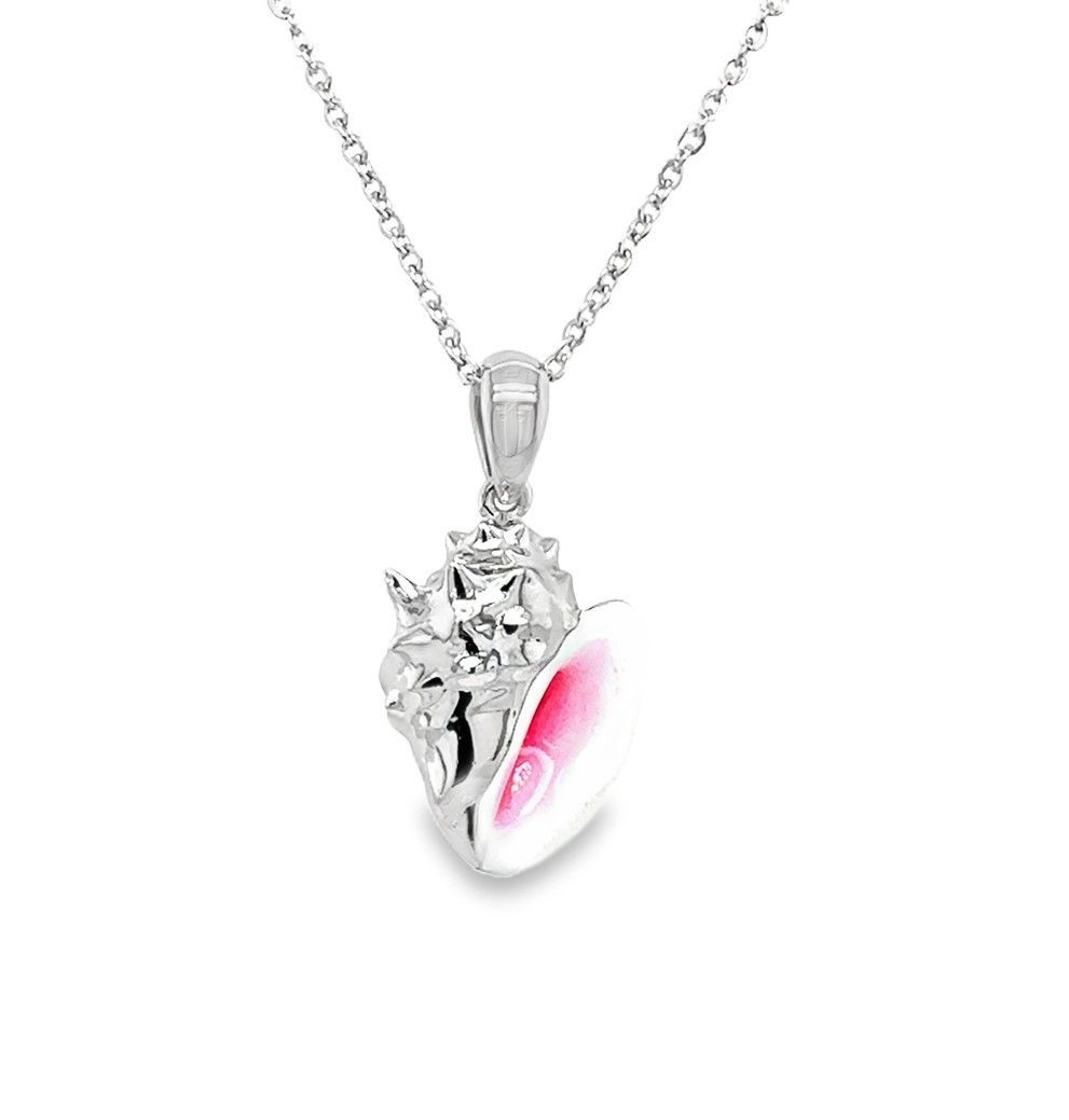 Conch Shell Necklace and Earrings Set