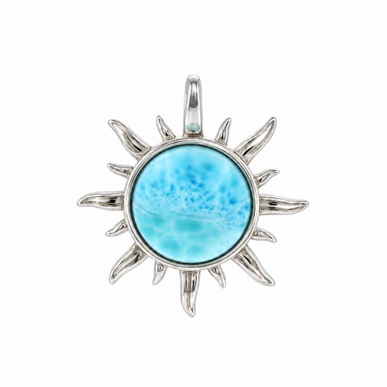 Larimar Sunburst Pendant Larimar Sunburst Pendant