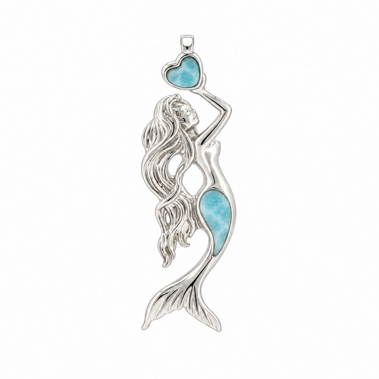 Larimar Mermaid Pendant Larimar Mermaid Pendant