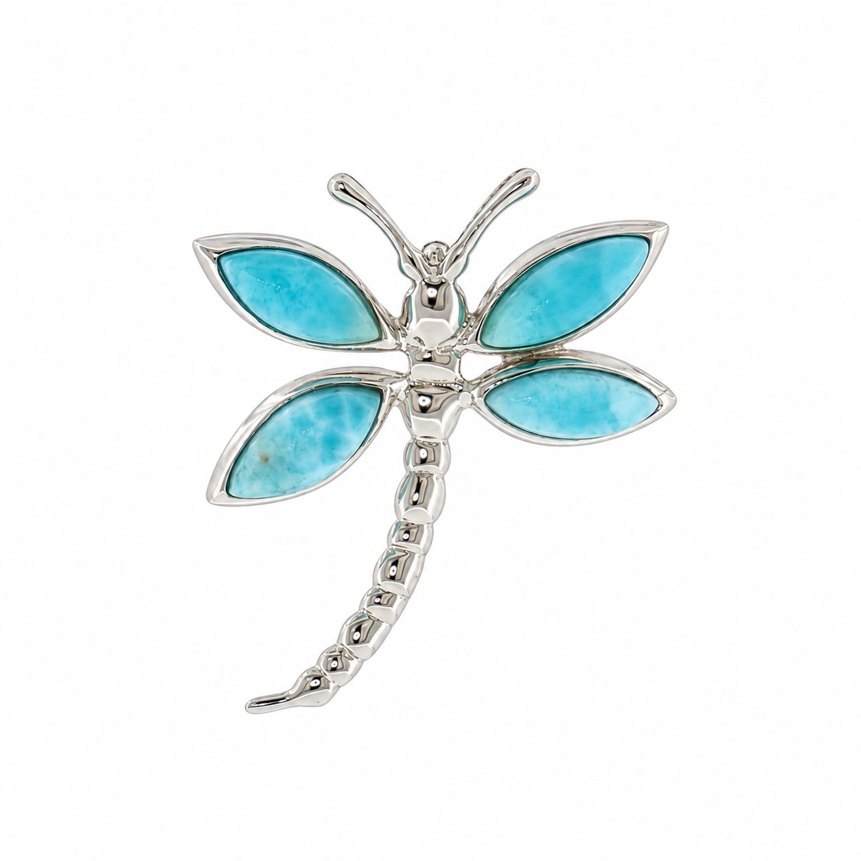 Larimar Dragonfly Pendant Larimar Dragonfly Pendant