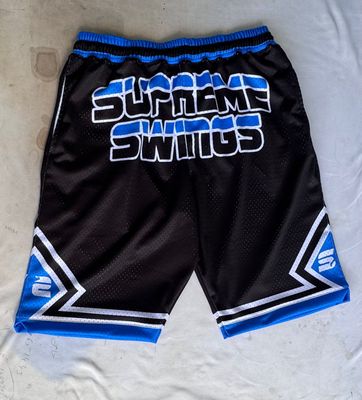 Supreme Swings Shorts Black And Royal Blue