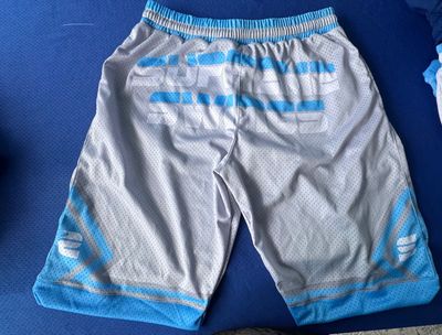 Supreme Swings Shorts Gray And Sky Blue