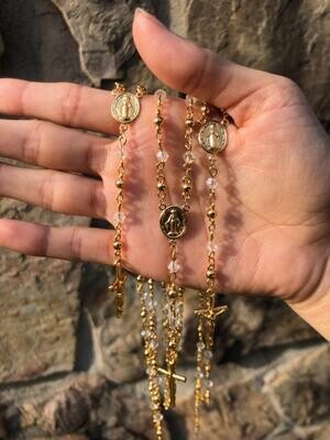 14k GOLD PLATED ROSARY
