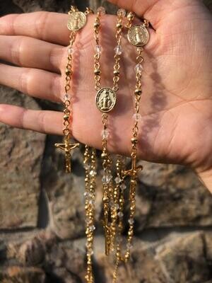 14k GOLD PLATED ROSARY