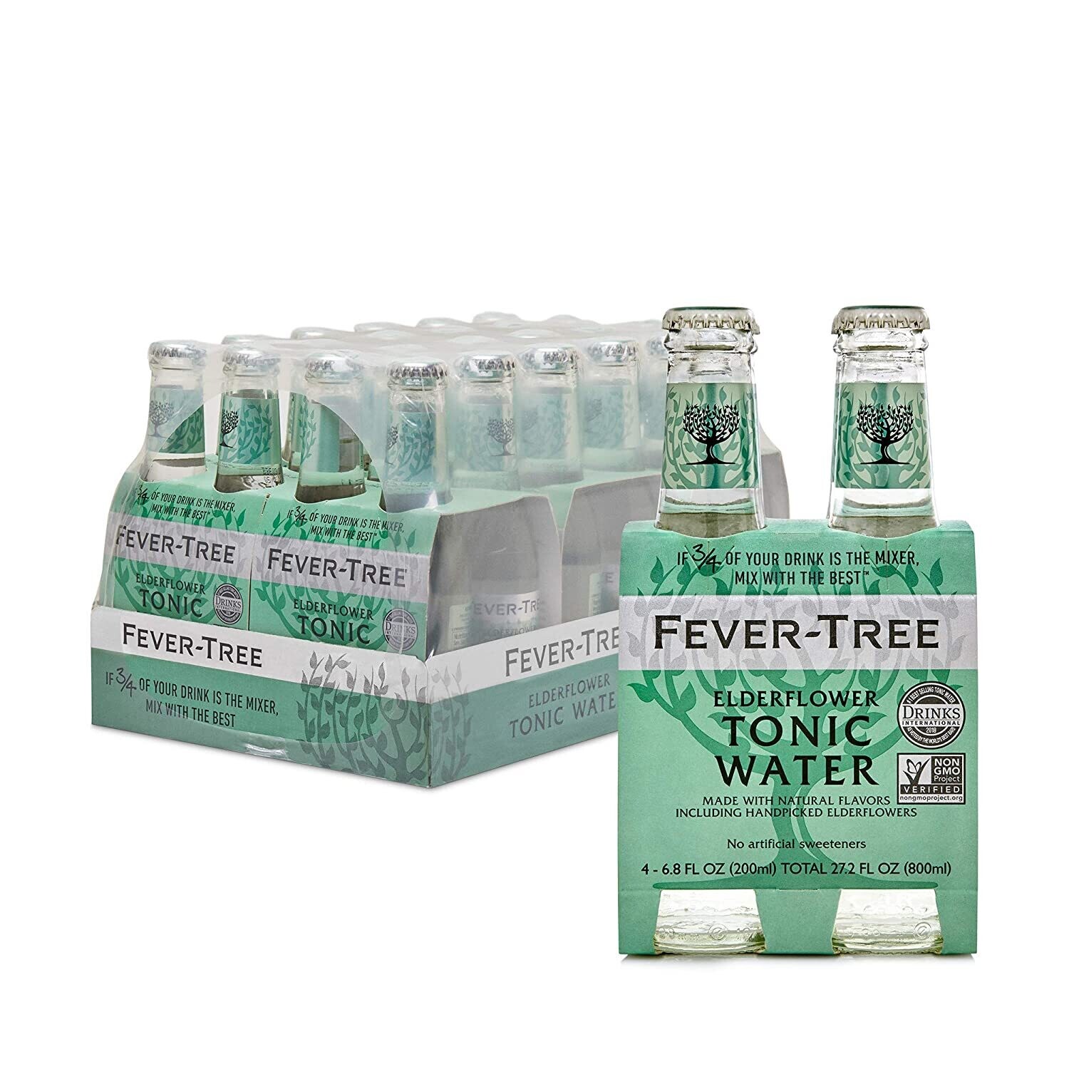 Fever Tree Elderflower Tonic Water 200ml Glass