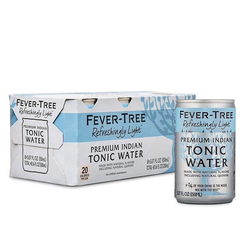 Fever Tree Light Indian Tonic Water 150ml Cans