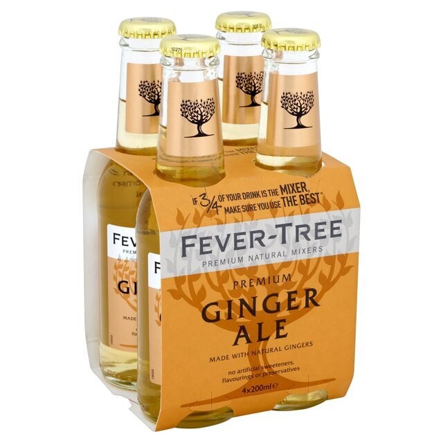 Fever Tree Premium Ginger Ale 200ml Glass