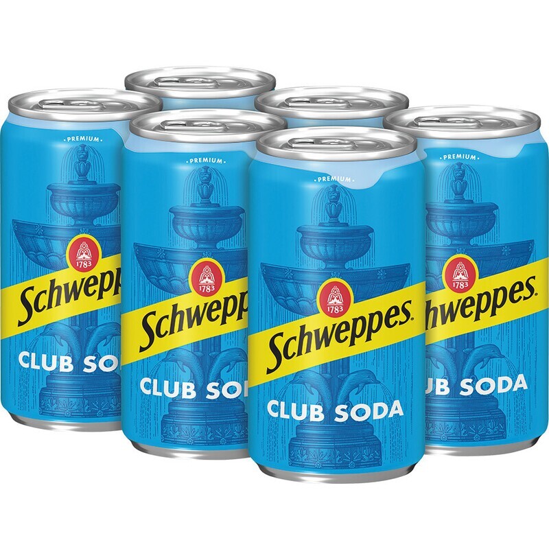Schweppes Club Soda 7.5oz Cans