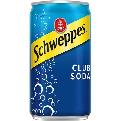 Schweppes Club Soda 7.5oz Cans