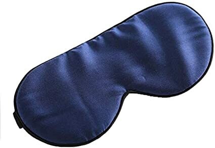 Standard Economy Navy Satin Eyeshade