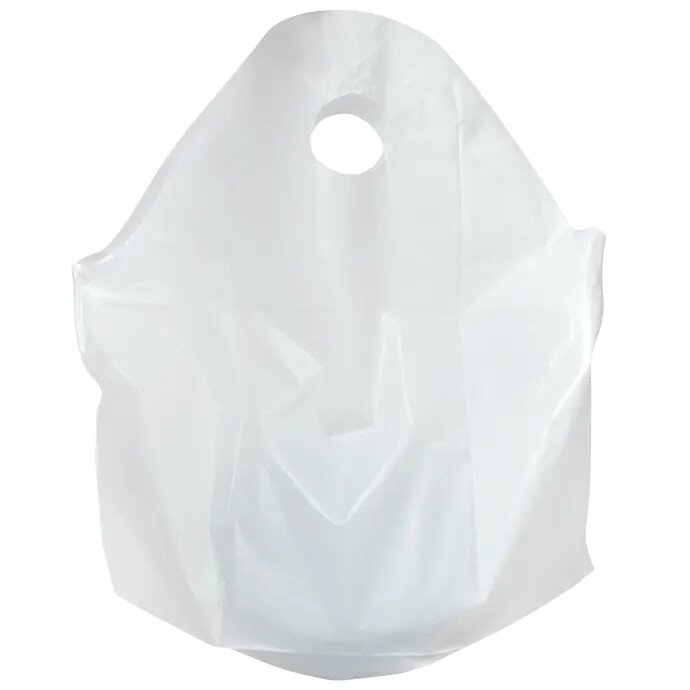 Carry Out, White Gusseted Bag (NO PRINT)