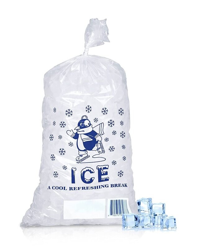Pitt Plastics Ice Bags (10lbs. 12&quot;X21&quot;, 1.8 MIL)