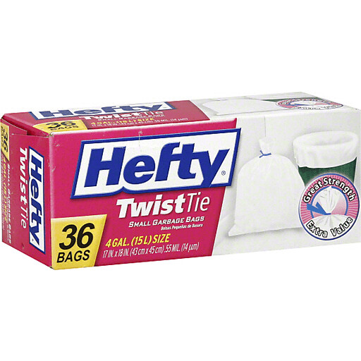 Hefty Small Garbage Bags, 36ct