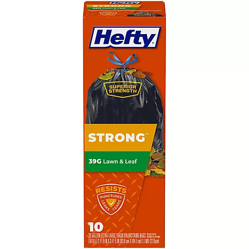 Hefty Lawn &amp; Leaf 39 Gallon 10ct