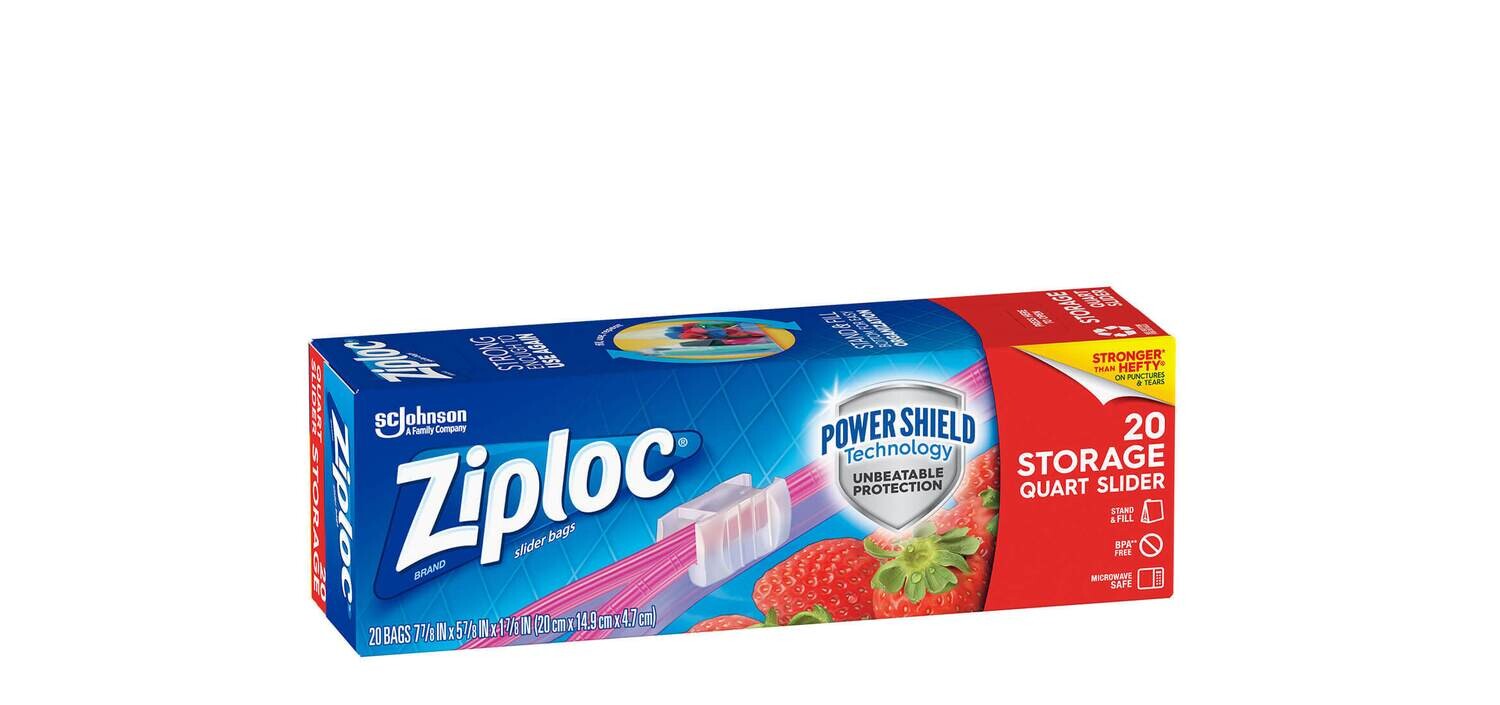 Ziploc Easy Zip Quart, 20ct