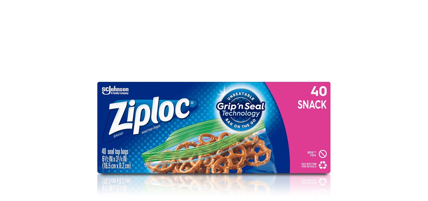Ziploc Snack Bags, 40ct