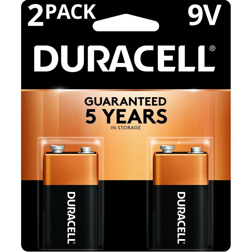 Duracell 9 Volt, 2 Pack
