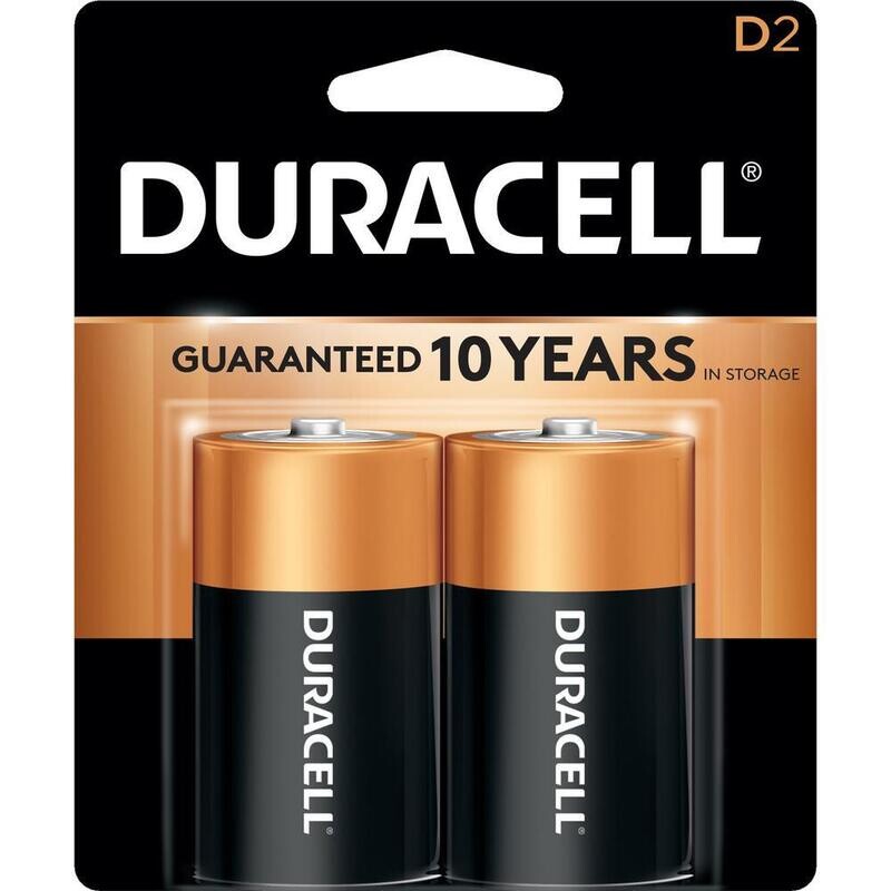 Duracell D, 2 Pack