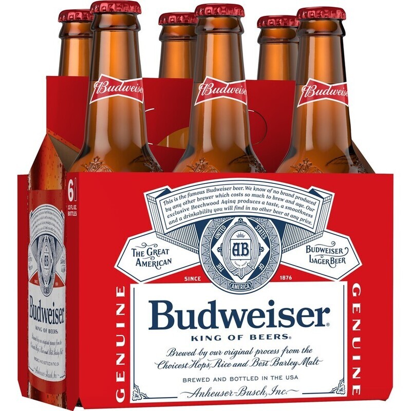 Budweiser 12oz Bottles