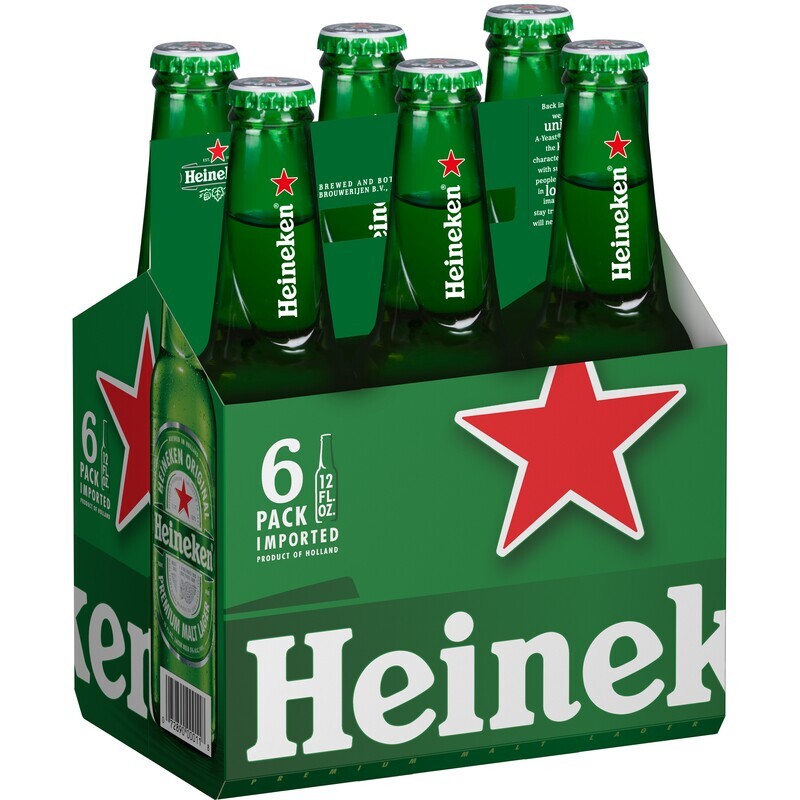 Heineken 12oz Bottles, 6pk