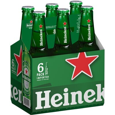 Heineken 12oz Bottles, 6pk