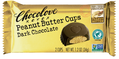 Chocolove Dark Peanut Butter Cups 1.2oz