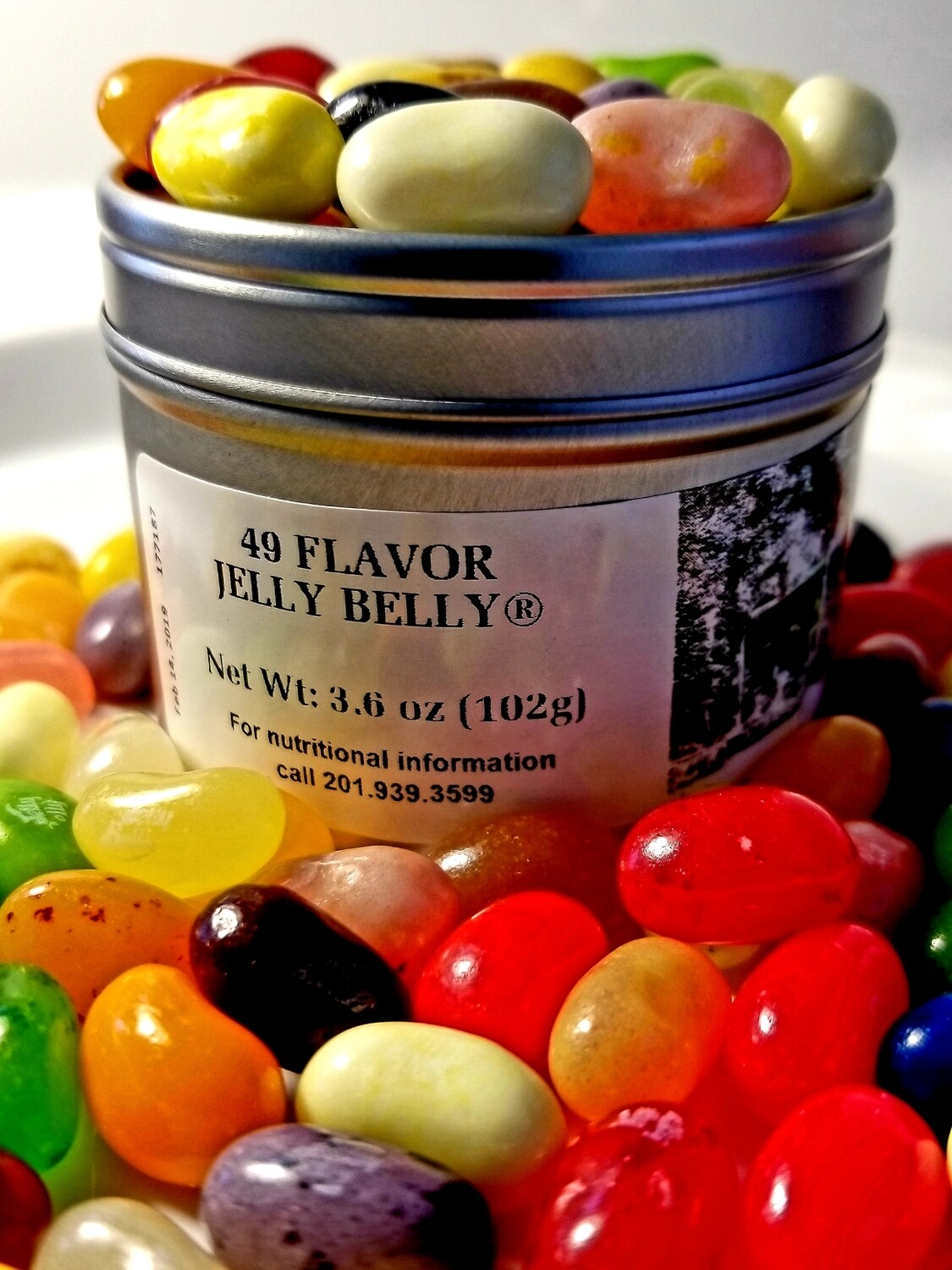 Glendower Farm Jelly Belly 49 Flavor Jelly Beans 4oz Tin
