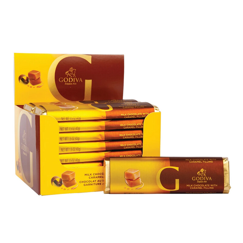 Godiva Milk Chocolate with Caramel, 1.5oz Bar