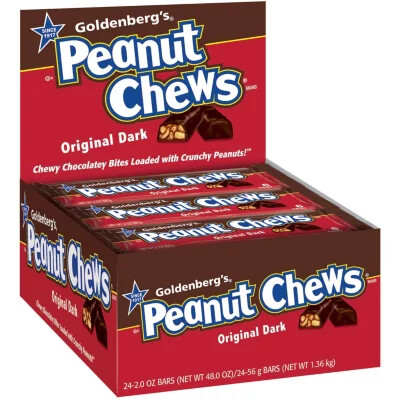 Goldenberg's Peanut Chews Original Dark, 2oz
